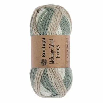 Kartopu Melange Wool Prints, example colour