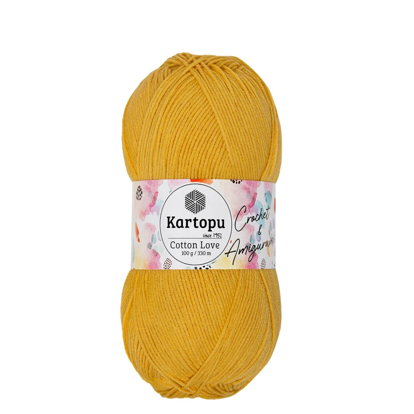 Kartopu Cotton Love yarn, one illustrated colourway